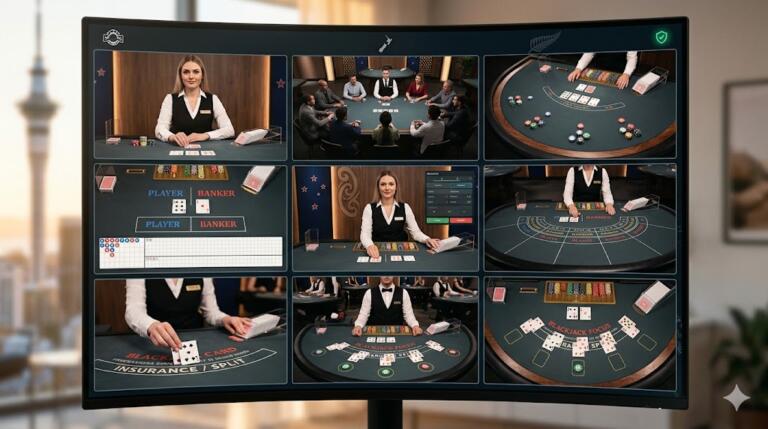 Live dealer casino games for New Zealand players