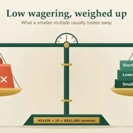 Low Wagering Casino Bonuses in New Zealand